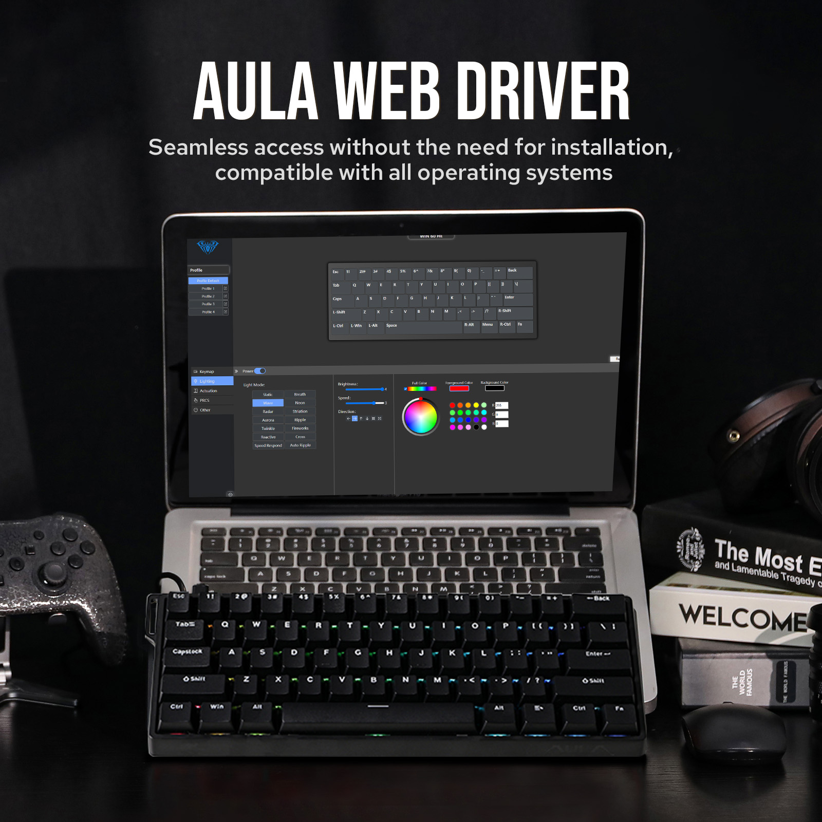 Magnetic Parts Tray - Custom AULA WIN60 HE WIN60 HE