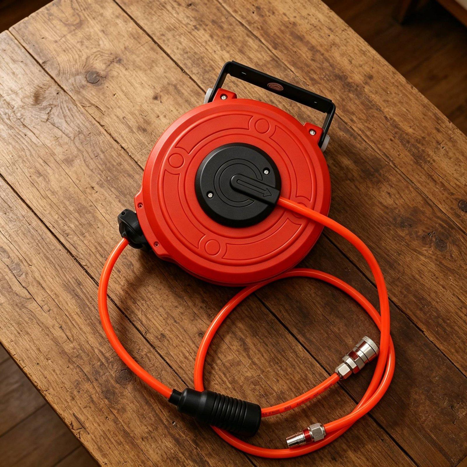 Retractable Pneumatic Air Hose - đánh giá và giá Workshop Tools Storage