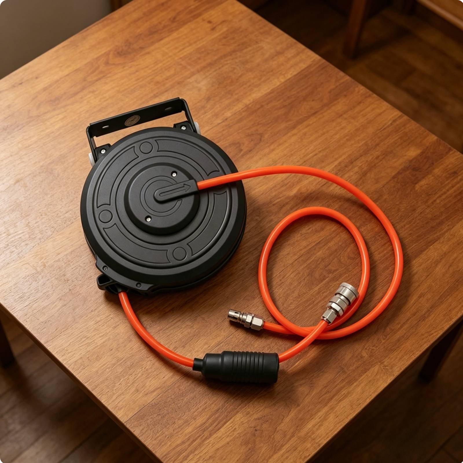 Retractable Pneumatic Air Hose - đánh giá và giá Workshop Tools Storage