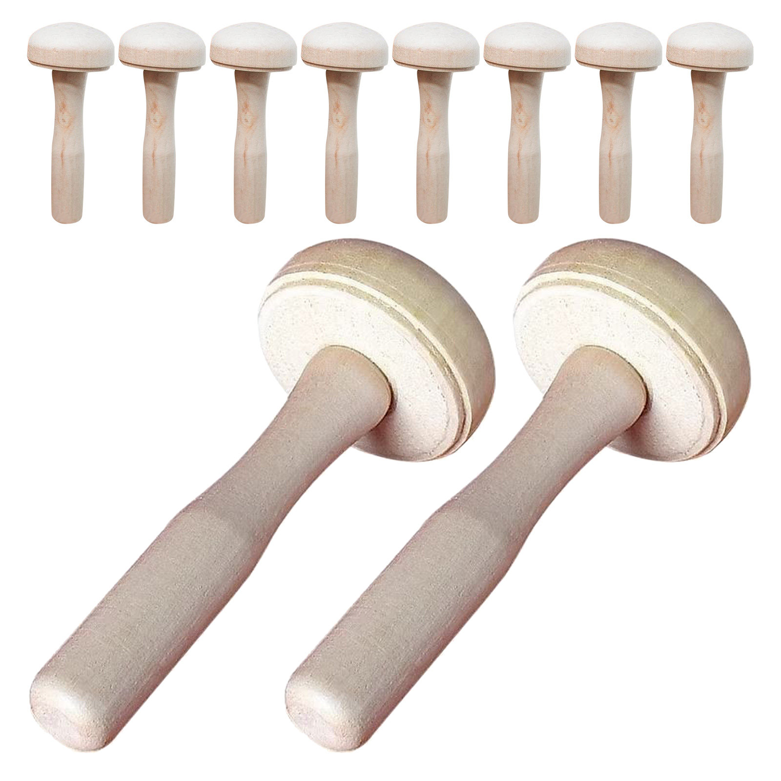 10Pcs Children Wooden Mushroom - đánh giá và giá Tools Workshop Kids