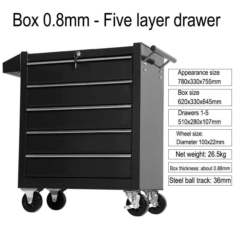 5 Drawer Storage Tool Box Trol - đánh giá và giá Workshop Tools Box