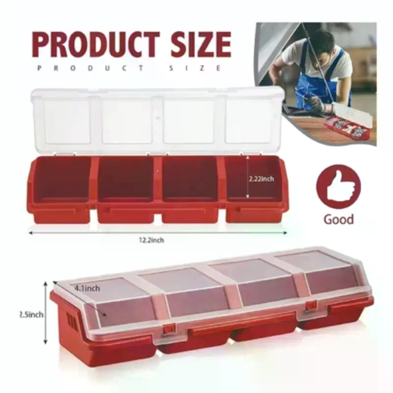 Screw Organizer Box Plastic 4  - đánh giá và giá Workshop Tools Box