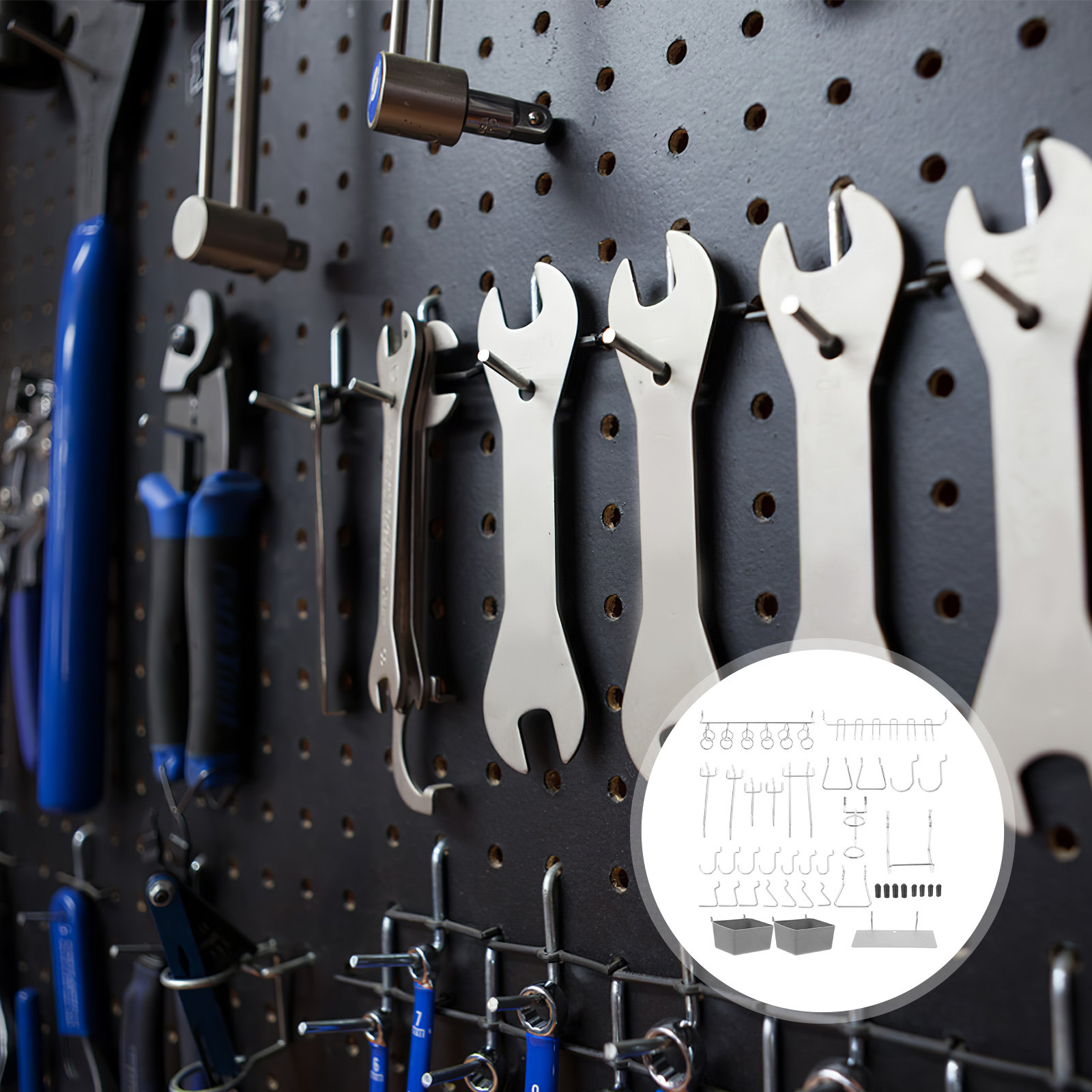140Pcs Metal Pegboard Hooks Ki - đánh giá và giá Workshop Tools Storage