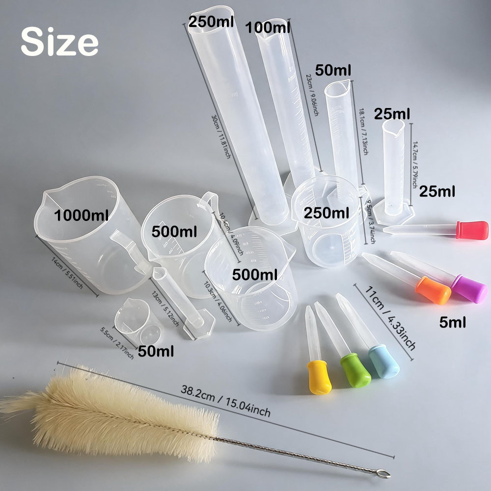 17-Piece Plastic Measuring Cup - đánh giá và giá Tools Youtube