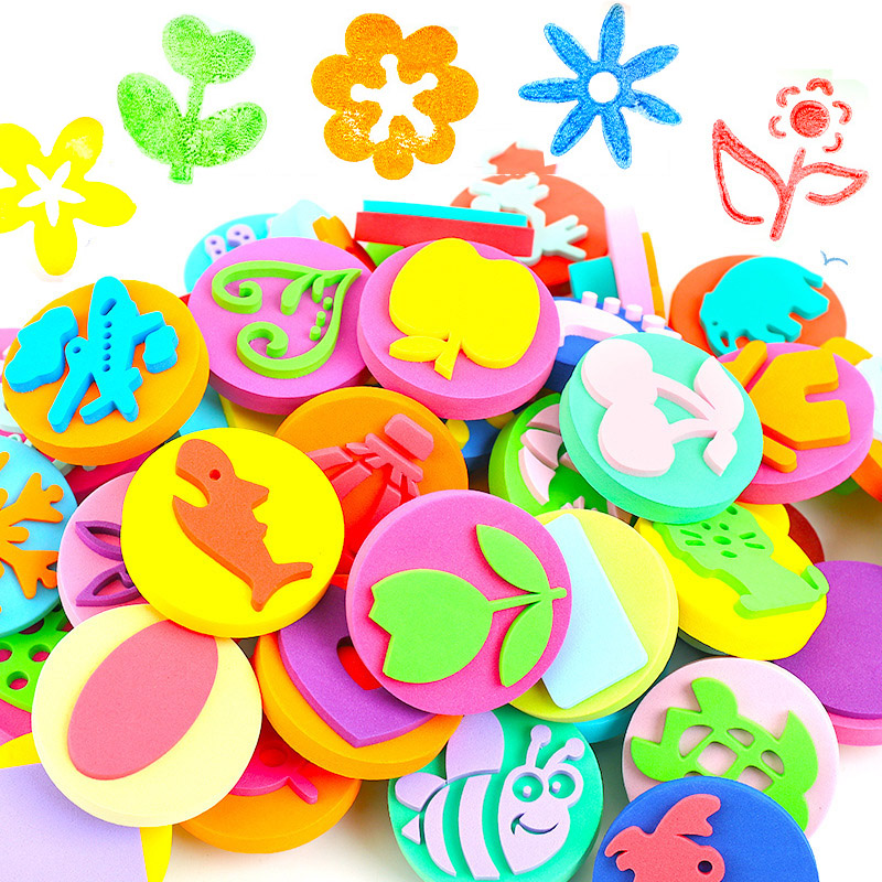 6Pcs/bag Foam Stamps for Paint - đánh giá và giá Tools Workshop Kids