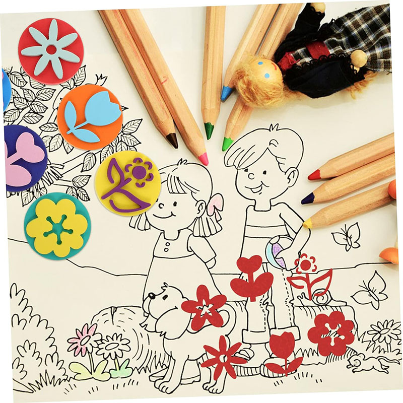 6Pcs/bag Foam Stamps for Paint - đánh giá và giá Tools Workshop Kids