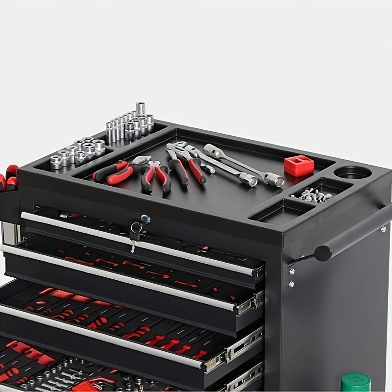 1pc Heavy Duty 7-Drawer Metal  - đánh giá và giá Workshop Tools Trolley