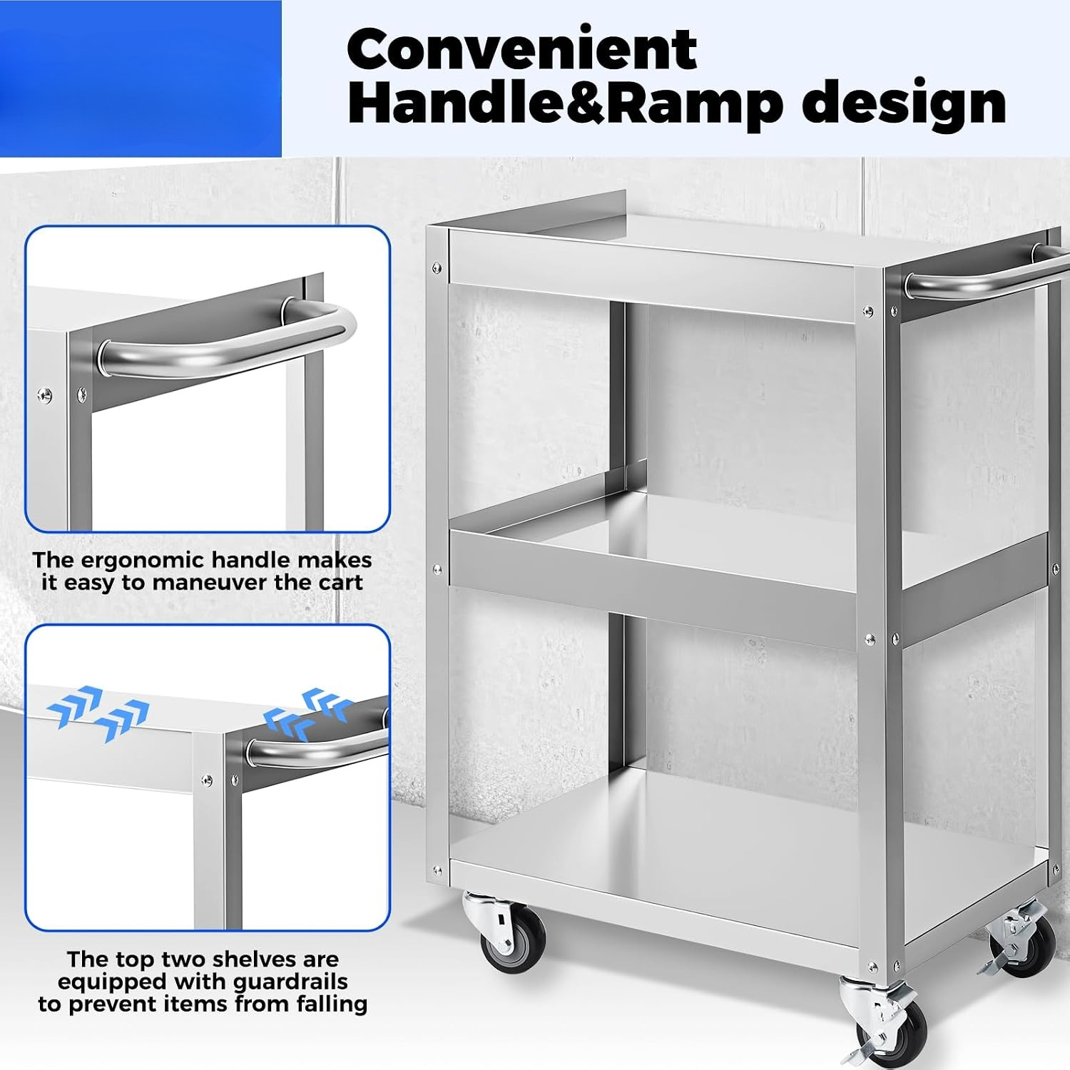 3-Tier Stainless Steel Rolling - đánh giá và giá Tools For Metal Workshop